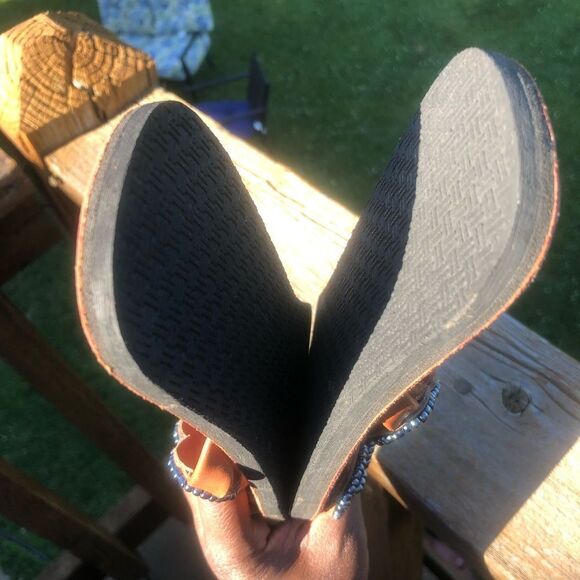 NWOT Debbsie Beads handmade Kenyan beaded leather sandals, size 40, size 9 - Picture 7 of 8